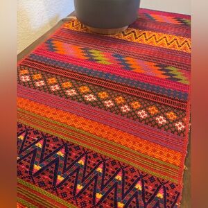 Vintage Guatemalan Woven Table Runner/ Wall Tapestry